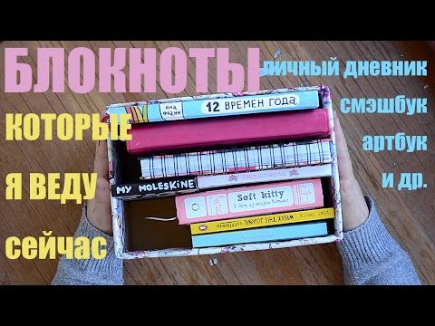 Видео: Мой личный дневник и другие блокноты, которые я веду / My current journals