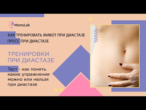Видео: Как диагностировать диастаз. Тест на диастаз и самодиагностика диастаза во время тренировок.