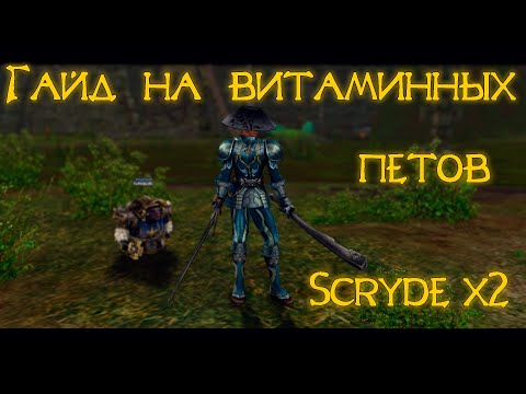 Видео: Гайд по витаминным питомцам Scryde x2