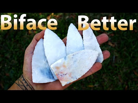 Видео: Biface Better with Indirect Percussion. Советы и рекомендации по обработке кремня.