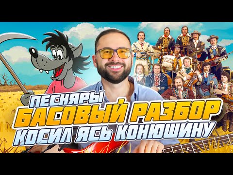 Видео: Басовый разбор - Косил Ясь Конюшину (Песняры)