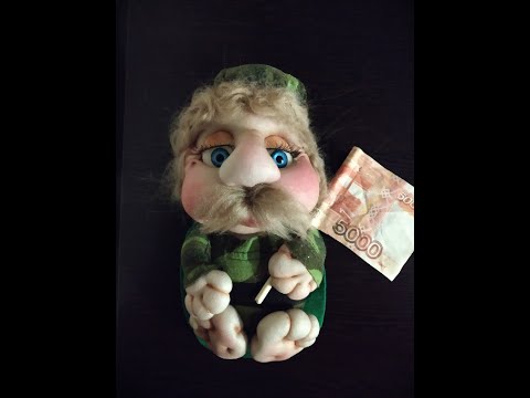 Видео: Мастер класс Магнит солдат к 23 февраля из капрона