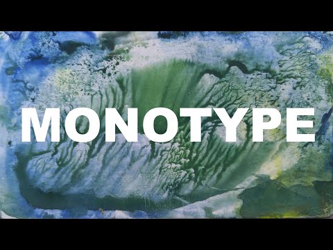 Видео: Монотипия акварелью. Создаём картину в одно касание / Monotype process