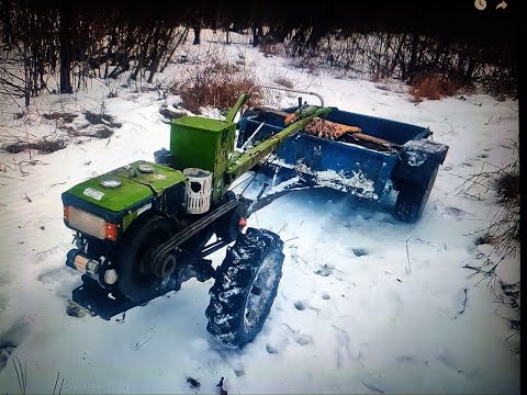 Видео: ЗАПУСТИЛ МОТОБЛОК В МОРОЗ -17 ӏ ПОЕХАЛ КАТАТЬСЯ ПО ПОЛЯМ
