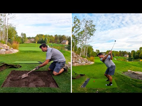 Видео: На поле для гольфа на заднем дворе только что появились 4 новые площадки для ударов!