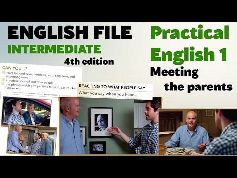 Видео: 3. English File Intermediate. Модуль 1. Практический английский, эпизод 1. Знакомство с семьёй.
