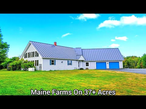 Видео: Фермы штата Мэн на участке площадью более 37 акров | Недвижимость штата Мэн | Фермы Новой Англии ...