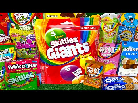 Видео: Мега Skittles! Нашел Деньги? 🤯 Распаковка Еды и Дегустация. Unboxing and Degustation Foods Big Babol