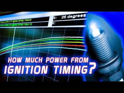 Видео: Сколько лошадиных сил вы получаете, добавляя угол опережения зажигания?