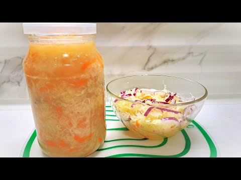 Видео: Самая натуральная КВАШЕНАЯ КАПУСТА  без сахара и уксуса. ТОЛЬКО СОЛЬ.