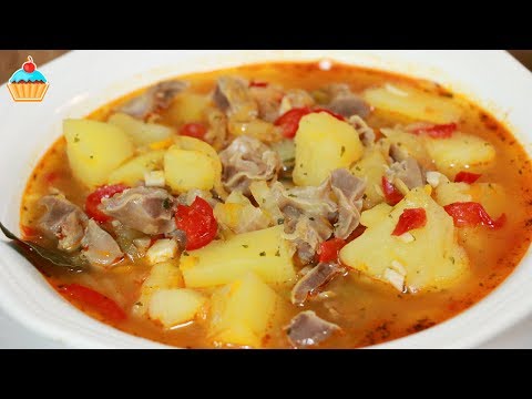 Видео: Ну, оОчень вкусные - Куриные желудочки с картофелем!