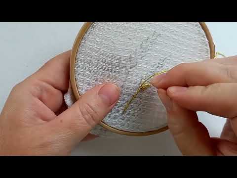 Видео: Как вышить колос пшеницы. Embroidery. How to embroider an ear of wheat