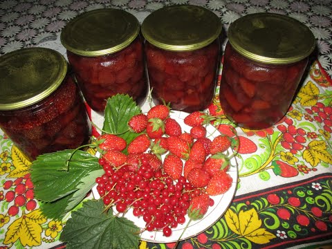 Видео: КЛУБНИЧНОЕ🍓 варенье с АПЕЛЬСИНОМ🍊😋👍 //Ягодка одна🍓 к одной🍓//