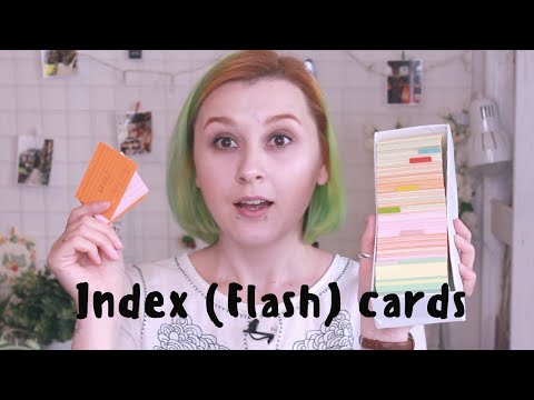 Видео: Карточки для иностранных слов. Index Cards.