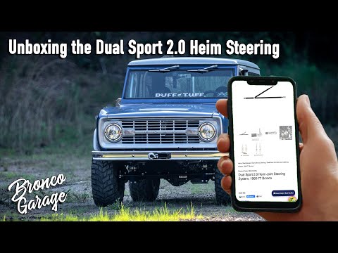 Видео: Распаковка Duff Dual Sport 2.0 Early Bronco Heim Steering System