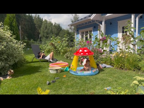 Видео: Влог с дачи 3 ! Монте и Карина !