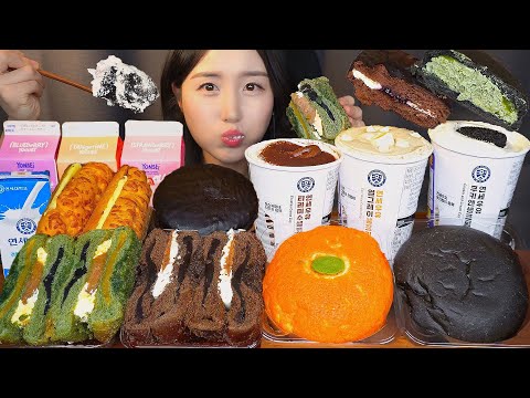 Видео: Десерт Из Круглосуточного Магазина🥖 Кремовый Хлеб & Шоколадный Торт ASMR Мукбанг Mukbang