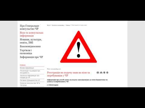 Видео: Запись на очередь в консульство Чехии