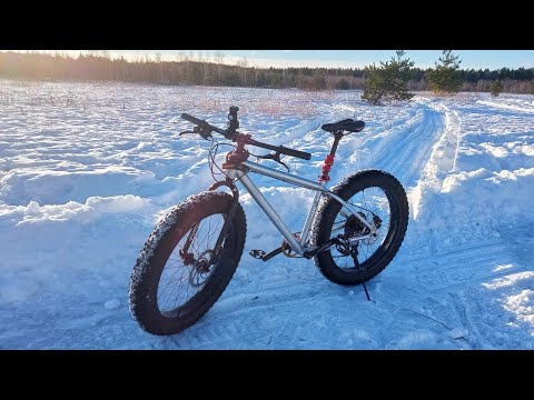 Видео: Фэтбайк не едет. Часть 2. Долгие покатушки по полям