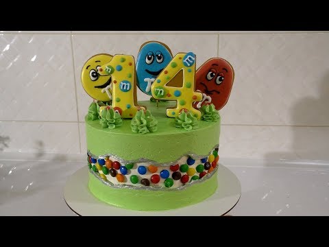Видео: ТОРТ с линией разлома  Fault Line Cake Торт M&M's Детский торт