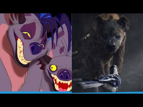 Видео: Симба и Нала встречают гиен.1994/2019.