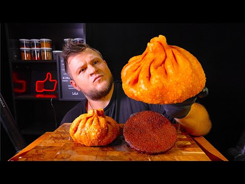 Видео: GIANT DUMPLINGS, FRIED KHINKALI, Hash browns, ASMR MUKBANG, АСМР МУКБАНГ, 먹방, 大食い, たべる