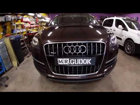 Видео: Фары AUDI Q7 - улучшение света без замены линз. Ставим диодные лампы D3S. До/после