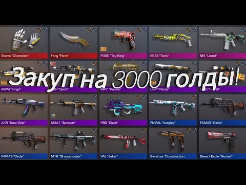 Видео: 😨ЗАКУП НА 3000 ГОЛДЫ!😈 | Standoff 2