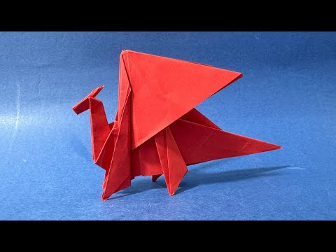 Видео: Как сделать бумажного дракона Легко оригами
