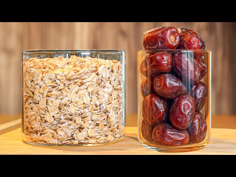 Видео: ЗАБУДЬТЕ про сахар! ❌ Если есть ОВСЯНКА и ФИНИКИ приготовьте этот десерт!