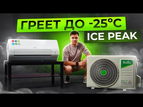 Видео: Тепловой насос Ballu Ice Peak. Кондиционер на отопление до  -25ºC