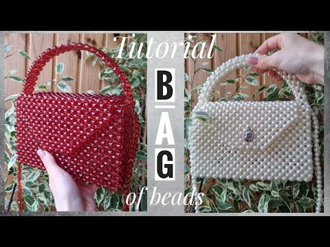 Видео: Мастер-класс: Сумка из акриловых бусин 8мм | Tutorial: Bag of beads 8mm