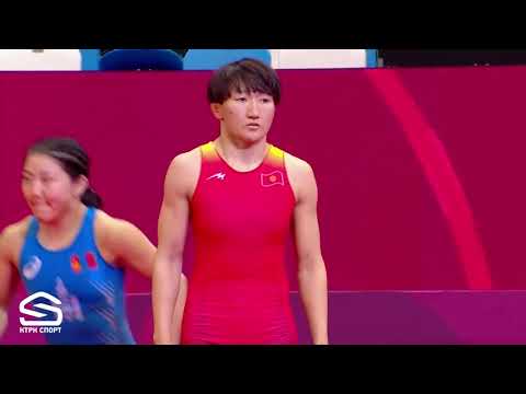 Видео: Aisuluu TYNYBEKOVA (KGZ) vs. Nonoka OZAKI (JPN) Азия чемпионаты / жарым финал