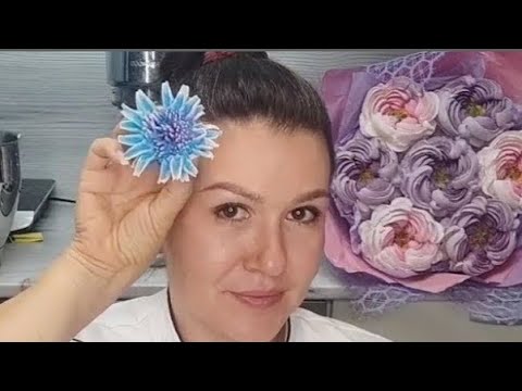 Видео: 💠🍀💛Васильки из зефира 🌿🍇💛от Карины Загоскиной