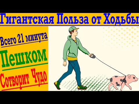 Видео: Всего 21 минута пешком сотворит Чудо ! Гигантская польза от обычной ходьбы пешком !