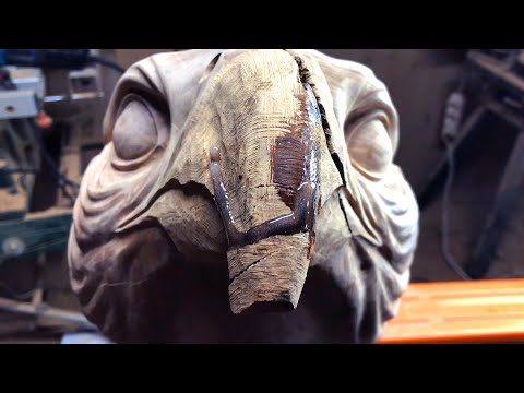 Видео: Я вырезаю из сломанного грецкого ореха бревно в стиле ART