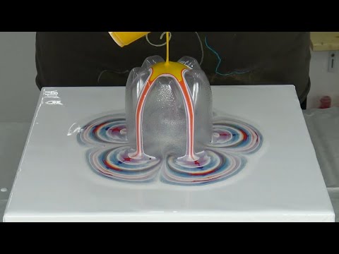 Видео: (366) Великолепный радужный цветок ~ ОБЯЗАТЕЛЬНО К ПРОСМОТРУ ~ Живопись акриловыми красками ~ Шаг...