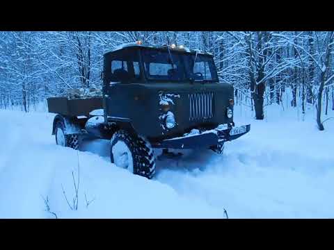 Видео: ГАЗ-66 с мотором ВАЗ-2110, снежный замес! Полная версия! A legendary truck with a new engine