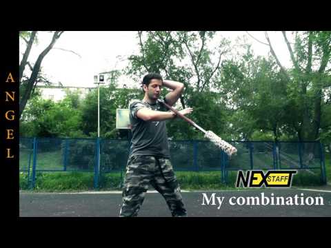 Видео: Фаер-шоу. Уроки Шест #69 (Contact Staff) Стиль Angel - My combination