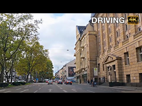 Видео: Обзорная экскурсия по Висбадену | Обзорная экскурсия по Висбадену в формате 4K #висбаден #вождение