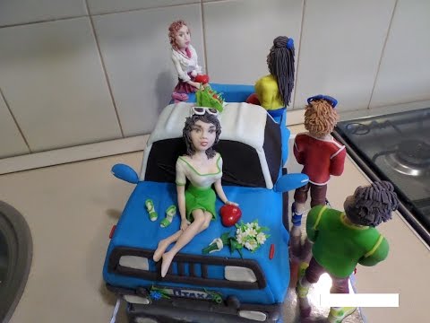Видео: Торт машина пикап - торт  Сникерс !