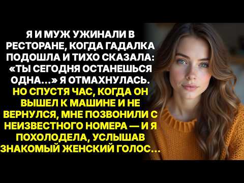 Видео: На годовщине свадьбы гадалка подошла к нашему столику:«Сегодня ты останешься одна…» Я не поверила но