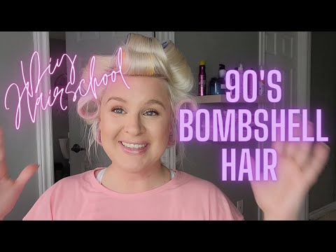 Видео: Волосы в стиле 90-х: набор для самостоятельной укладки феном и бигуди на липучках для тонких волос