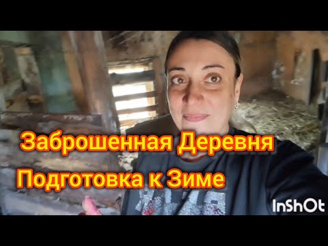 Видео: Заброшенная Деревня. Много сена. Подготовка огорода к Зиме