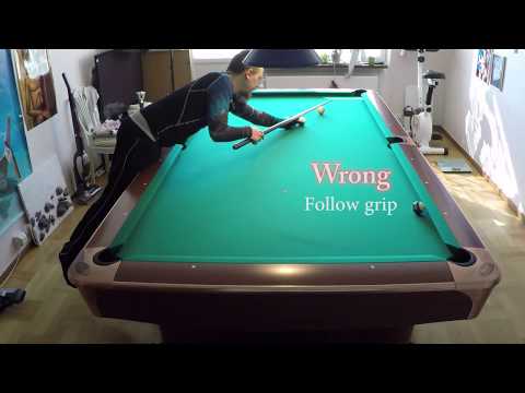 Видео: Часть №1 — Секретный захват для ТЯГИ и СЛЕДОВАНИЯ (удерживание кия в пуле для максимального враще...