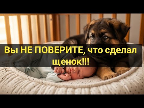 Видео: Парализованный малыш уснул… То, что сделал щенок, ВАС ШОКИРУЕТ! 🐶👶✨