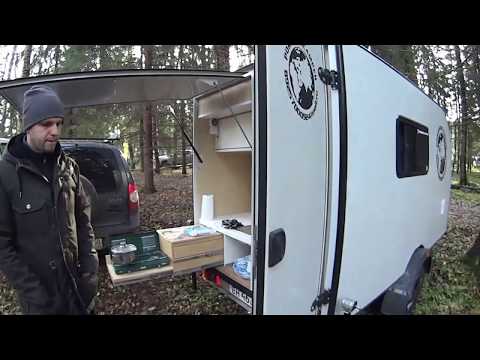 Видео: Самодельный жилой прицеп оригинальной конструкции
