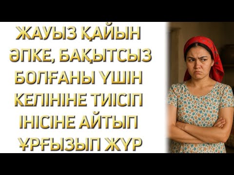 Видео: БАҚЫТСЫЗДЫҒЫН КЕЛІННЕН КӨРГЕН ҚАЙЫН ӘПКЕ, БАСҚАЛАРҒА САБАҚ БОЛАР ОҚИҒА