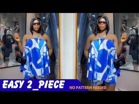 Видео: «Сшейте этот ПРОСТОЙ комплект из двух предметов за один день | Урок по пошиву топа-халтера и шорт...