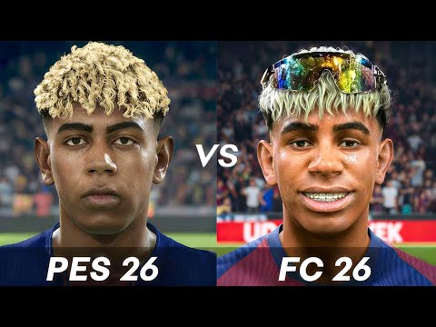 Видео: EA SPORTS FC 26 против eFootball 2026 — сравнение всех новых игроков